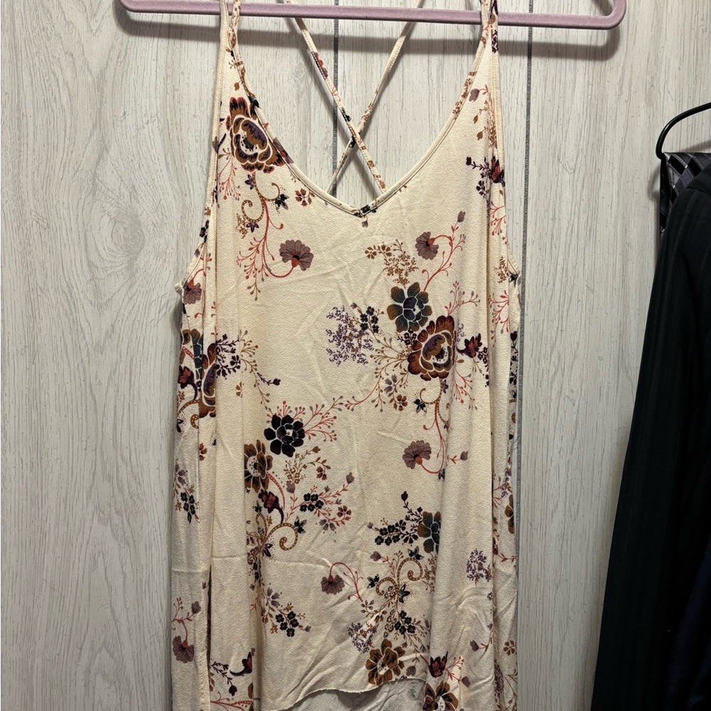American Eagle Outfitters Beige Floral Camisole